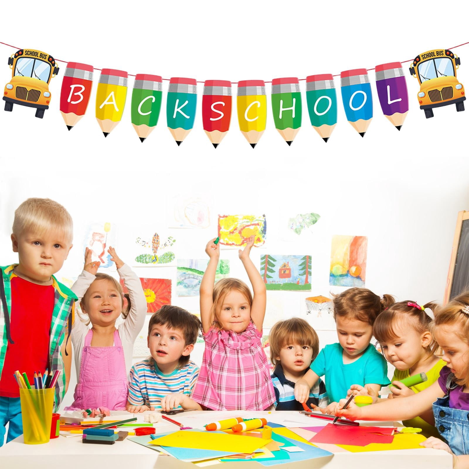 Safeglitz Back To School Garland Decor Back To School Banners safeglitz-back-to-school-garland-decor-back-to-school-banners