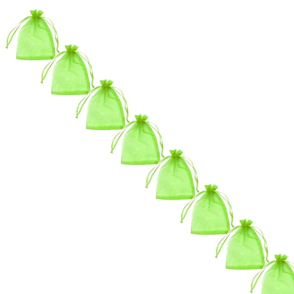 Safeglitz Bags - Breathable Mesh Fruit Protection Bag, See-Through Allows Sunlight for Proper Ripening, Lightweight Prevents Moisture Buildup Rot, Double Closure Keeps Secure in Wind