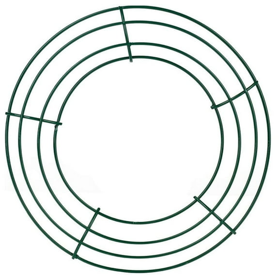 Safeglitz Christmas Wreath Rings (Wire Round), Wreath Frame for Wedding Garland Making (1Pc),Wreath Base Green 30Cm
