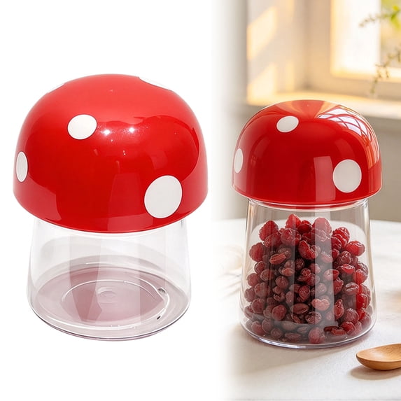 Transparent Containers For Kitchen Safeglitz Cute Storage Container, Plastic Canister with Airtight Lid ...