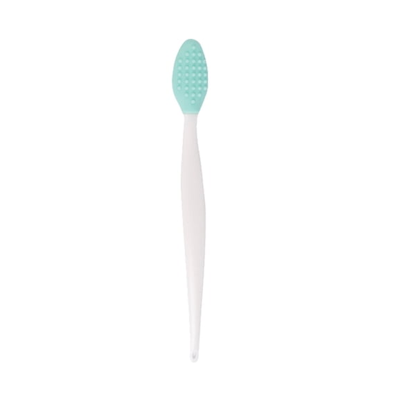 Safeglitz Double-Sided Silicone Nose Brush - Soft Exfoliating Tool for Blackhead Removal, Rough Massage for Men & Women (Home & Travel)