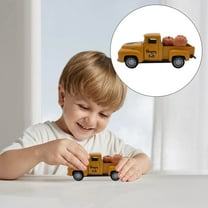 Safeglitz Fall Farmhouse Thanksgiving Decorations, Vintage Truck & Pumpkin Truck Decor, Thanksgiving Table Centerpiece & Layered Tray Ornaments,Classic Car Towing Pumpkin