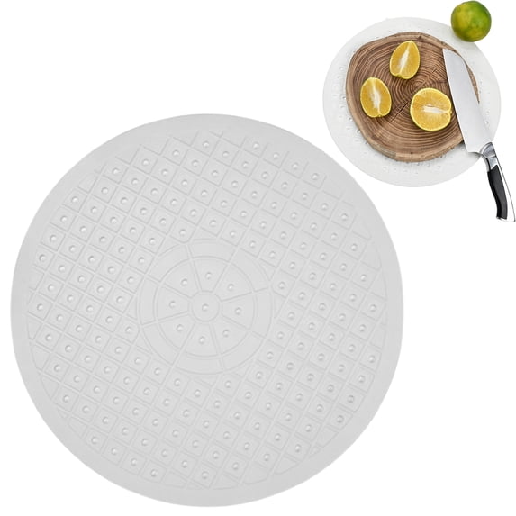 Safeglitz Food-Grade Rubber Kitchen Mat - Non-Slip Sink Protector Mat for Drying Dishes, Countertop Drain Pad, Odorless, Set of 1