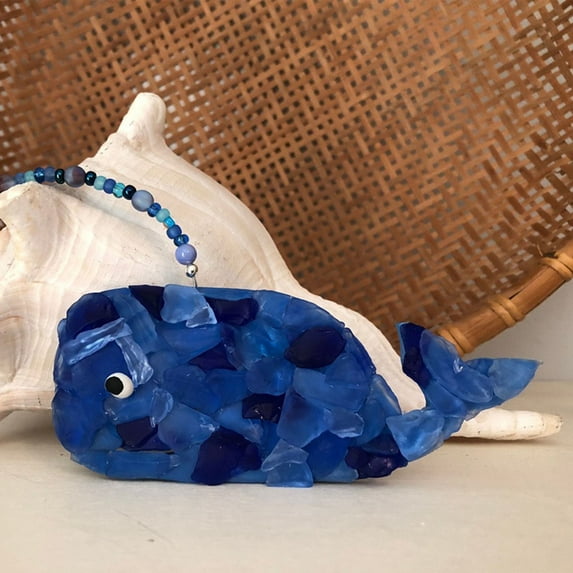 Safeglitz Handmade Sea Glass Art Pendants–Exquisite Handicrafts, Ideal for Home Decor And Adding Unique Artistic Touches,Sea Glass Pendant C