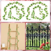 Safeglitz Hanging Rose Vine Garland – Artificial Flowers for Wedding Arches, Gardens & Background DecorSimulation small rose vine 42 artificial flower vine pink