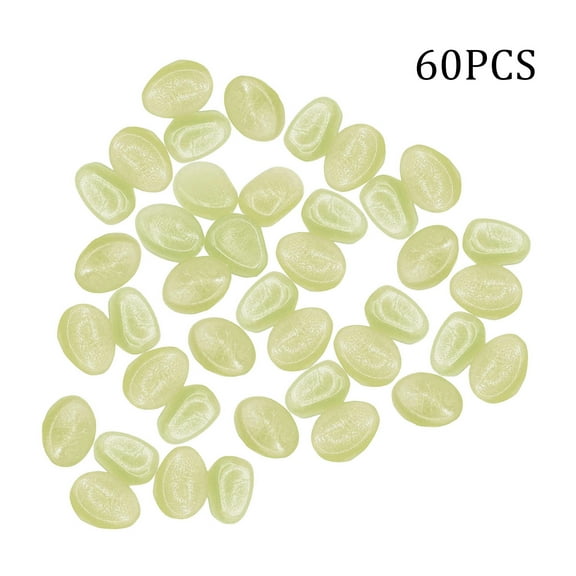 Safeglitz Luminous Garden Pebbles – Glow-in-the-Dark Rocks for Walkways & Outdoor Decor Glowing Stone (50Pc)