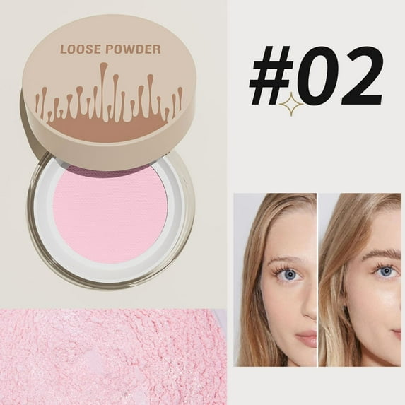 Safeglitz Makeup Brushes Drying Setting Powder - Lightweight Oil Control, Long-Lasting Matte Finish for Natural to Normal Skin Types