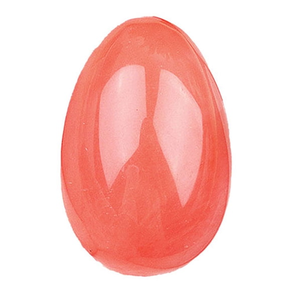 Safeglitz Polished Stone Egg White Crystal - Easter Decoration & Energy Sphere, Natural Gemstone Figurine, White Stone Egg Decor