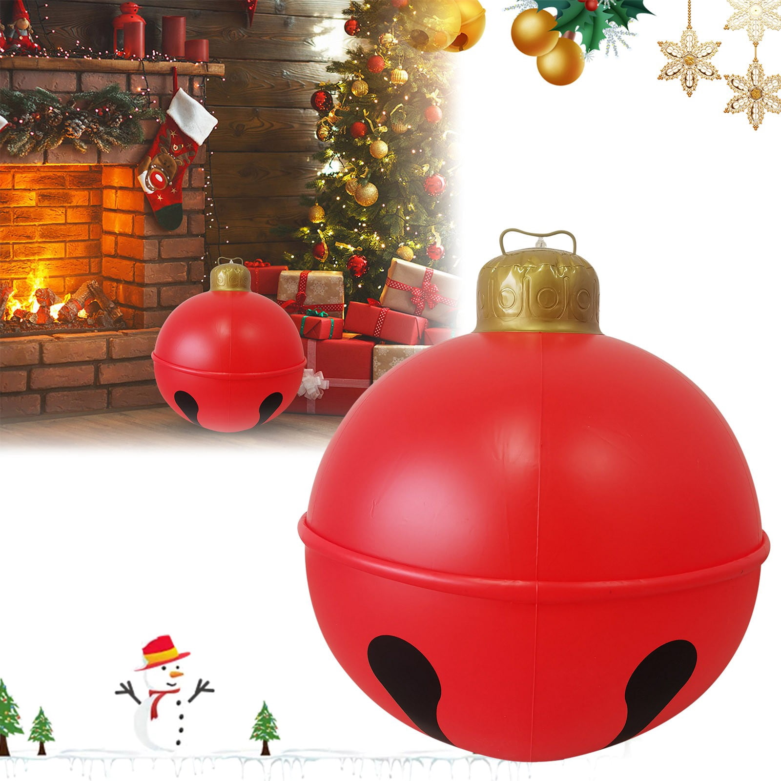 Safeglitz Pvc Inflatable Bell Balloon Pvc Christmas Outdoor Fun ...