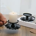 thumbnail image 1 of Safeglitz Retro Candle Holder Set of 2 – Elegant Candlestick Stands for Dining Room & Home DisplayVintage wrought iron aromatherapy candle holder, 1 of 6