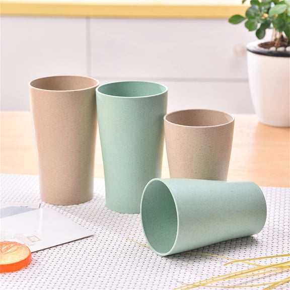 Safeglitz Stackable Plastic Drinking Cups - Reusable Tumblers for Cold & Hot Drinks, BPA-Free, Microwave & Dishwasher Safe, Smooth Polished Rims, For Picnic & Camping, Set of 1
