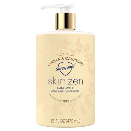 Safeguard Skin Zen Liquid Hand Wash 16oz, Notes of Vanilla & Cashmere