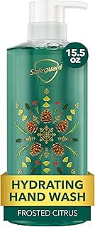 Safeguard Hydrating Liquid Hand Soap, Frosted Citrus Scent, Made with Plant Based Cleansers, 15.5 oz