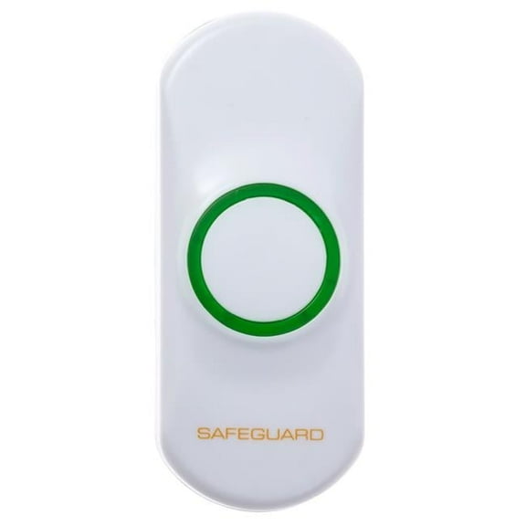 Safeguard Supply LRA-PBTX-L Wireless Doorbell Button Transmitter, White
