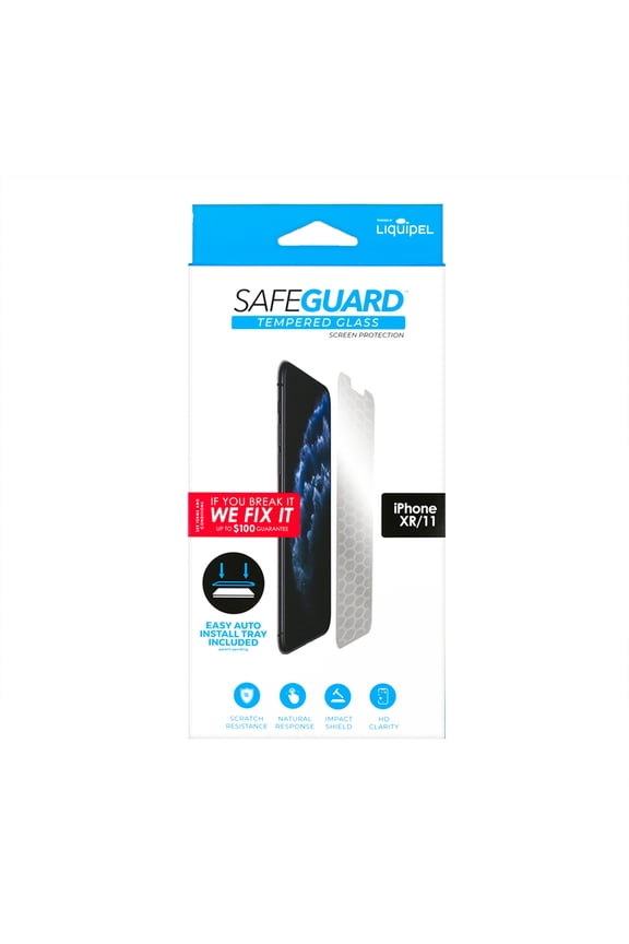 Safeguard Tempered Glass Screen Protector - iPhone 11, XR - Protection Plan