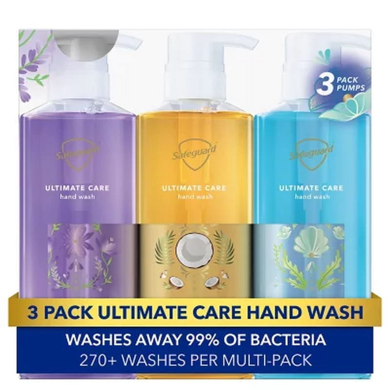 Safeguard Ultimate Care Hand Wash, Variety Pack, 15.5 Oz., 3 Pk.