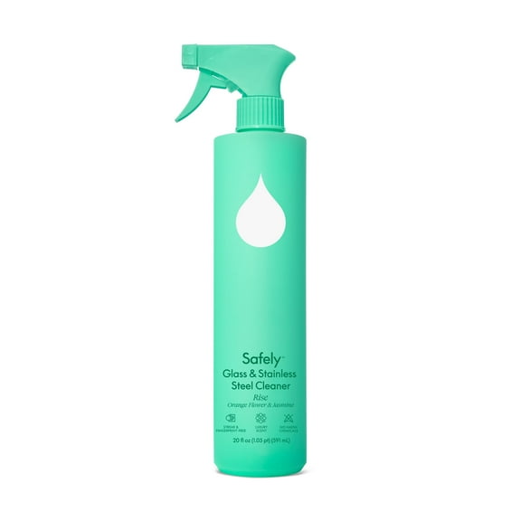 Safely Glass Cleaner, Rise Scent, Ammonia-Free, 20 fl oz