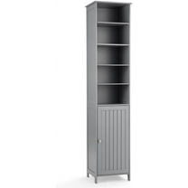 Safeplus 72" Tall Bathroom Storage Cabinet Free Standing Tower Organizer with Adjustable Shelves & Door
