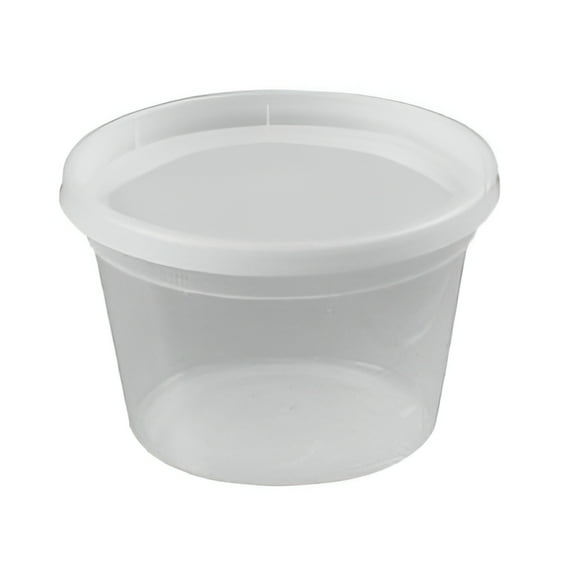 Safepro Translucent Plastic with Lid Food Storage Container (100 Count)