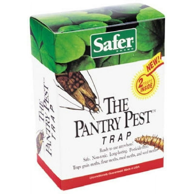 Safer 2 Pack Pantry Pest Trap Attracts Food Eating Pests Moths, Each