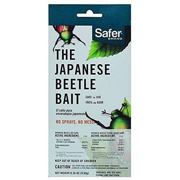 Safer # 70006 Japanese Beetle Trap Attractant Bait / Lure - Quantity 10