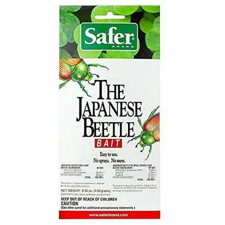 Safer # 70006 Japanese Beetle Trap Attractant Bait / Lure - Quantity 4
