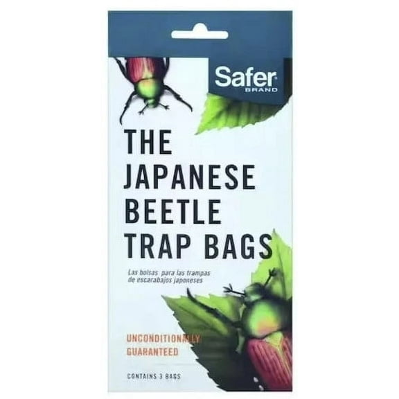Safer Brand 00102 3-Count Pack of Replacement Japanese Beetle Trap Green Jumbo Bags