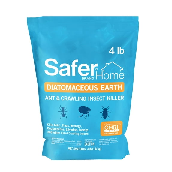 Safer Brand 51703 OMRI Listed Diatomaceous Earth - Ant, Roach, Bedbug, Flea, Silverfish, Earwig, & Crawling Insect Killer