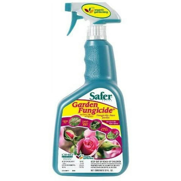 Woodstream Safer Fungicide Organic Flower Fungicide - For Flowers, Fruits, Vegetables - 32 oz