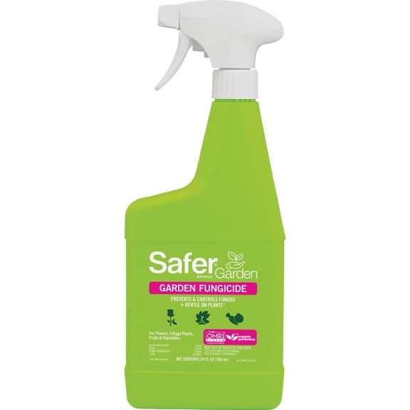Woodstream Safer Fungicide Organic Flower Fungicide - For Flowers, Fruits, Vegetables - 32 oz