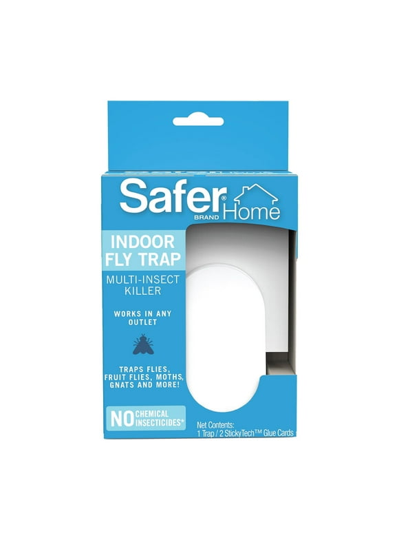 Safer Home Indoor Fly Trap, 1 Trap, 2 Stickytech Cards