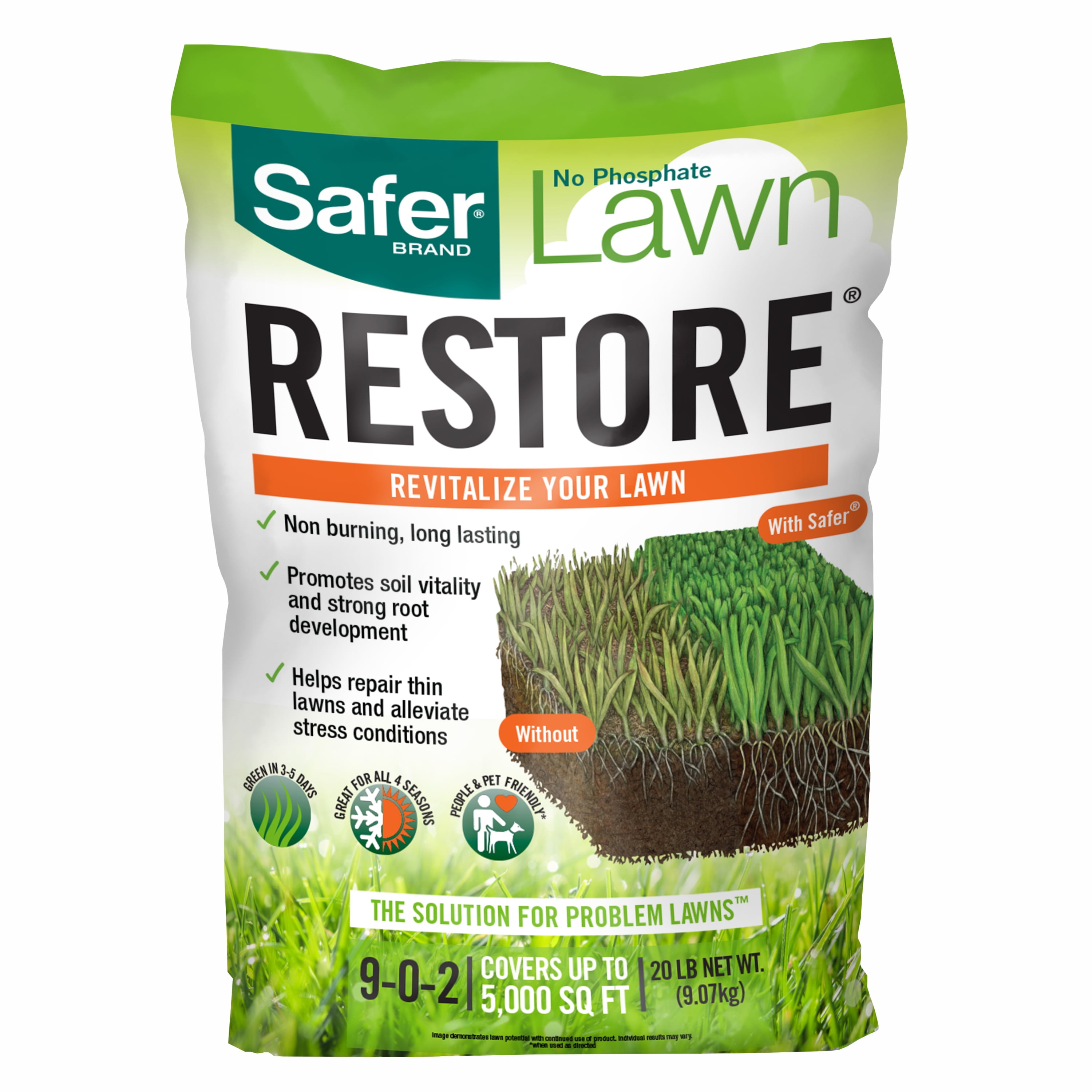 Safer Lawn Restore Lawn Food - 20 lbs.