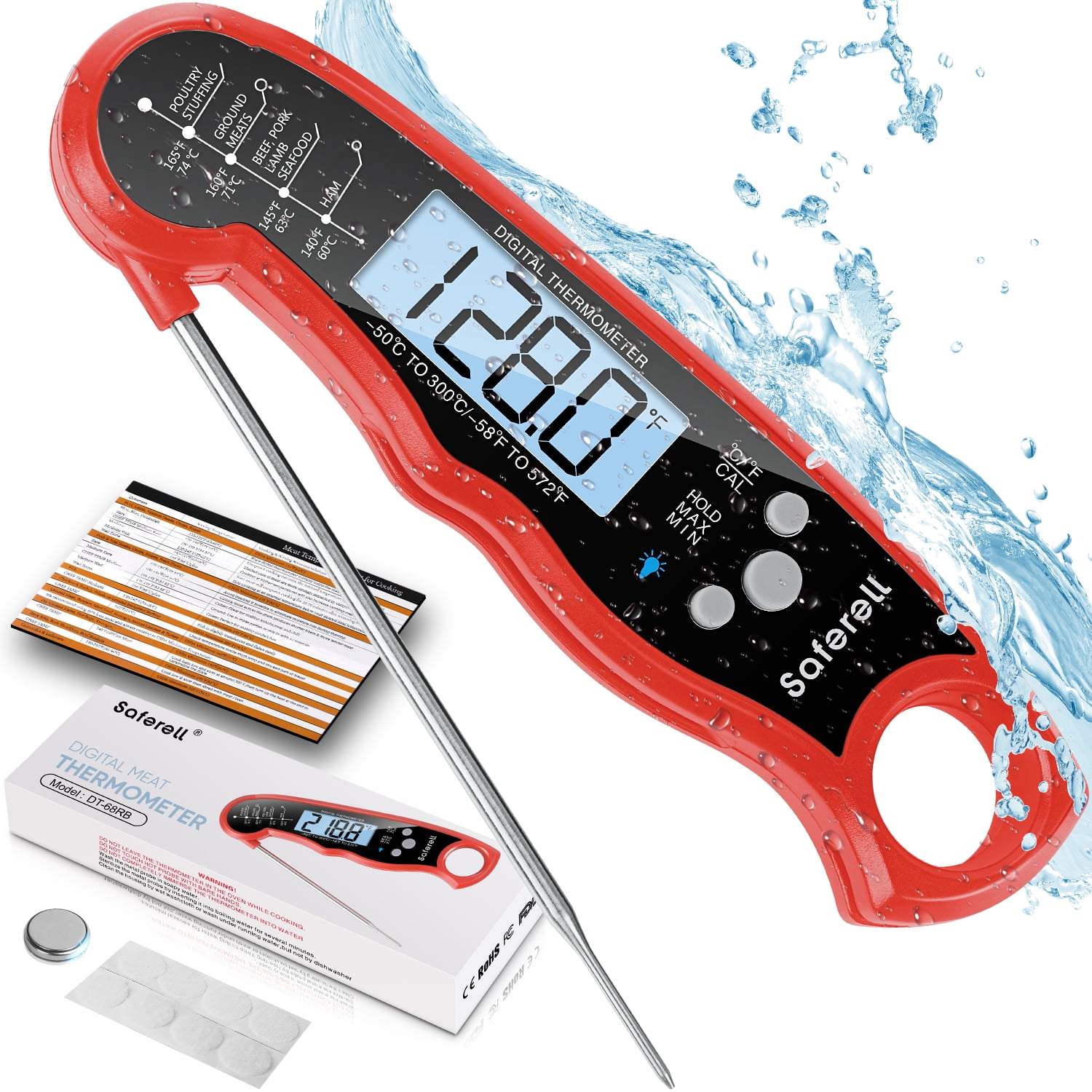 DT-02 Slim Digital Instant Read Probe Thermometer