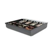 Safescan 3540T Cash Tray, Adjustable 4 Bill/8 Coin, Metal Clips, Money Storage for Cash Register Drawer Insert, Shatterproof Tray for Point of Sale POS System, Secure Media Storage Slot