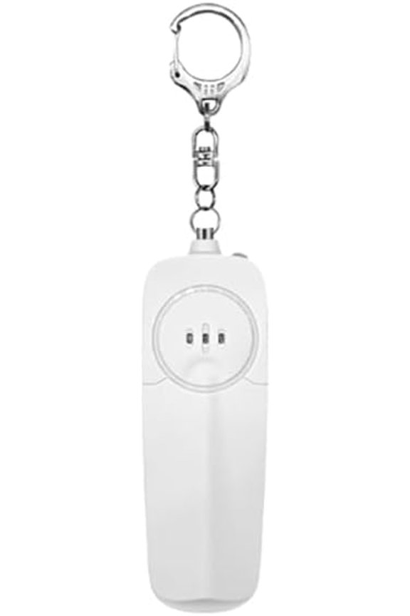 Safesound Personal Alarm - 130dB Self Defense Rechargeable Security Keychain for Women Girls Kids Elderly (White, 1)