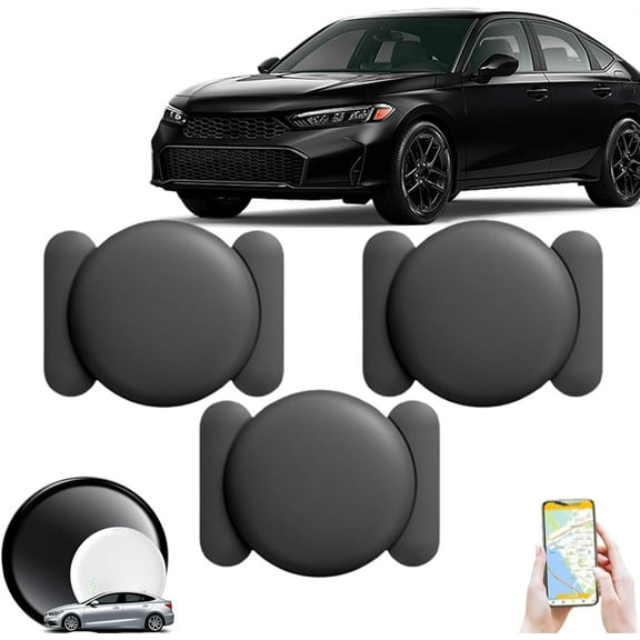 Safesync GPS Tracker, Safe Sync GPS Tracker, Findtag Tracker GPS, Real-Time Location Tracker with Magnetic Case, GPS Smart Tracker for Vehicles, Cars (3pcs Black)