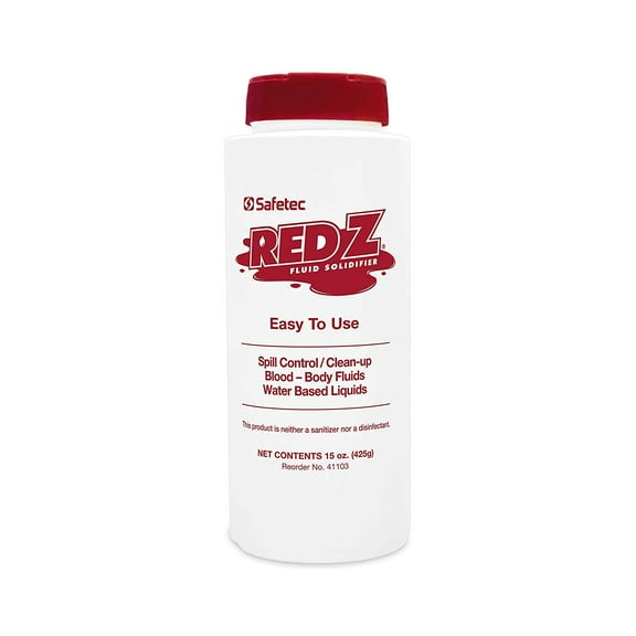 Safetec 41103 Red Z Spill Control Solidifier 15 oz. Bottle (Each)