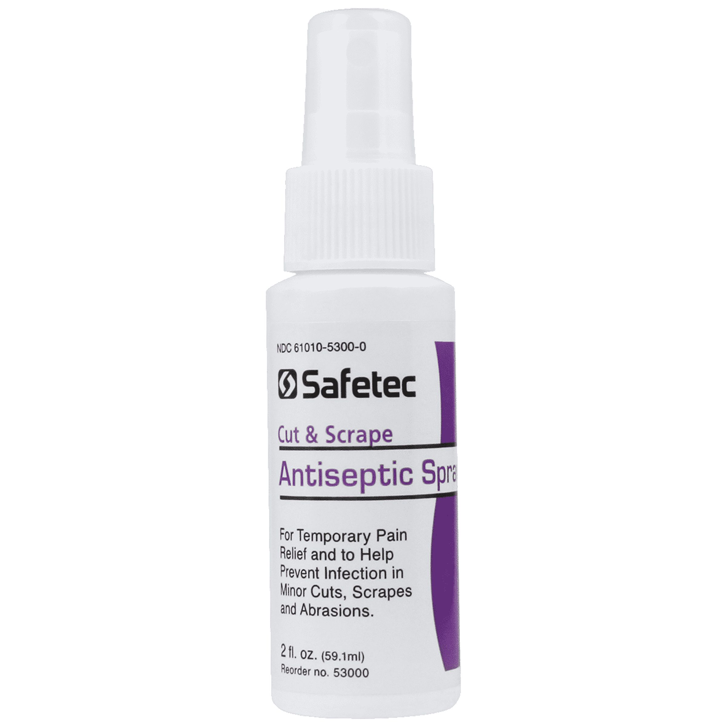 Safetec Antiseptic Cut and Scrape Spray 2oz (Pack of 4)