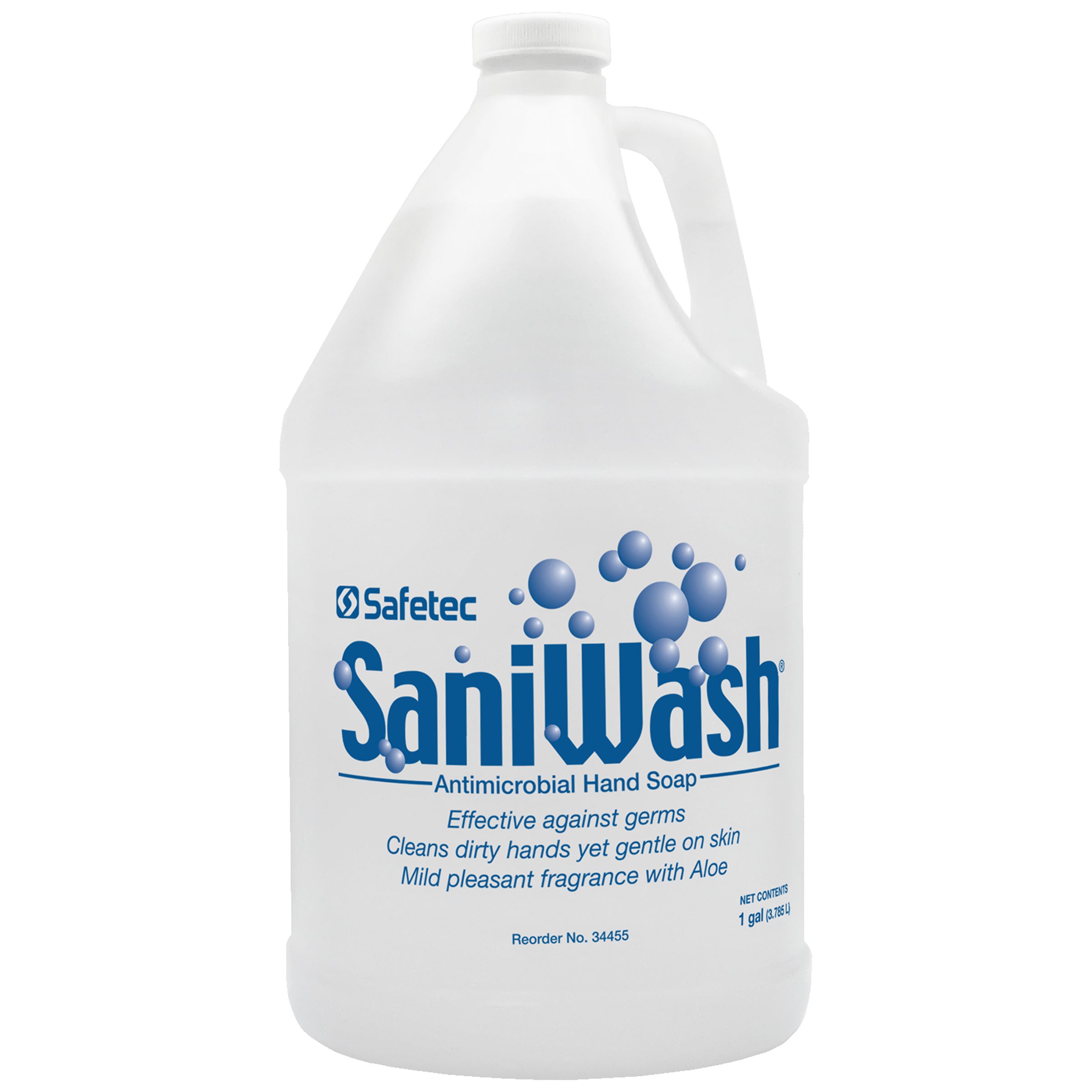 Safetec Sani Wash Hand Soap, 1 gal. (128 oz.) Pump Bottle (4 Bottles