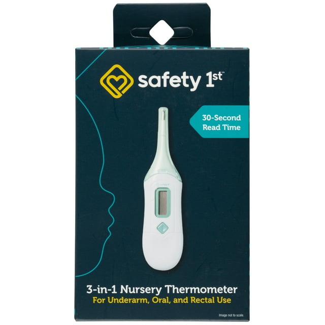 Safety 1ˢᵗ 3in1 Nursery Thermometer, Sea Stone Aqua, Infant