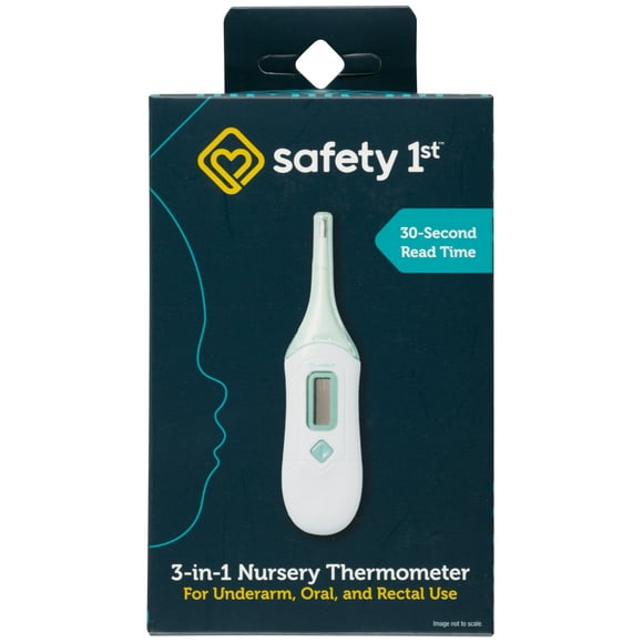 Safety 1ˢᵗ 3-in-1 Nursery Thermometer, Sea Stone Aqua