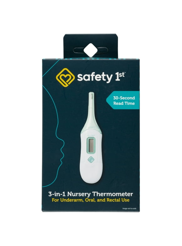 Safety 1 3-in-1 Nursery Thermometer, Sea Stone Aqua