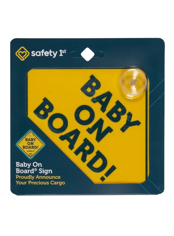 Safety 1 Baby On Board Sign, Yellow