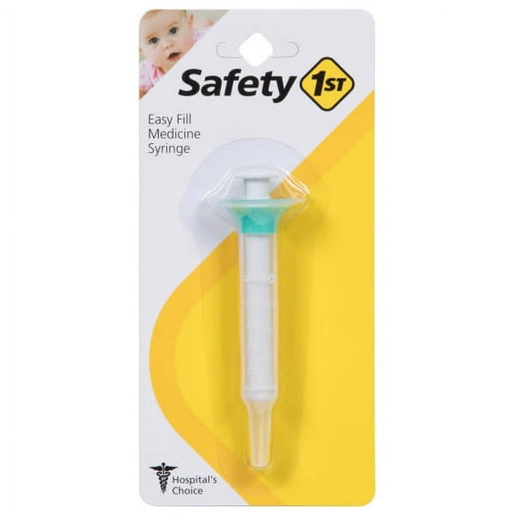 Safety 1ˢᵗ Easy Fill Medicine Syringe, Seafoam