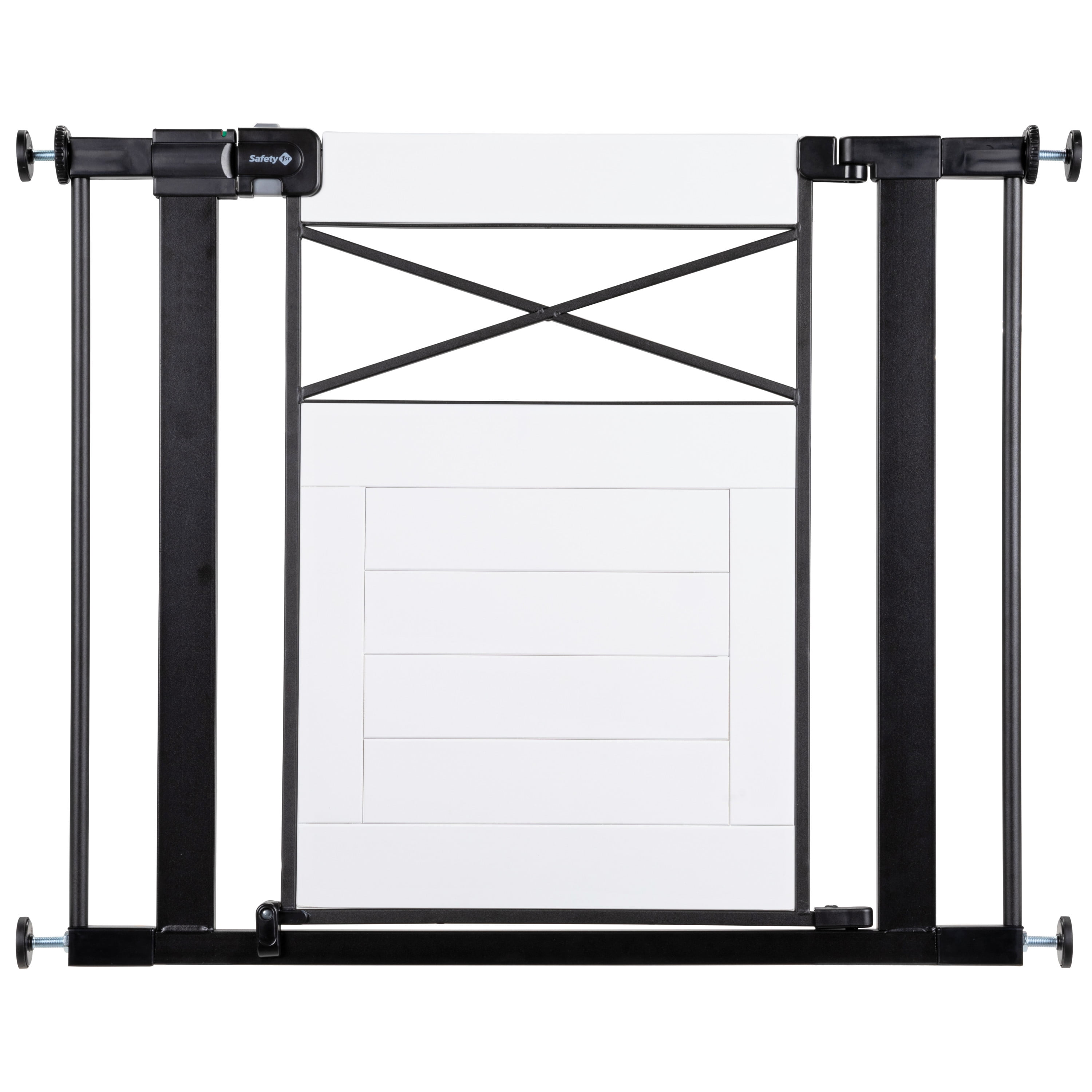 Safety 1ˢᵗ Easy Install Modern Farmhouse Gate, White