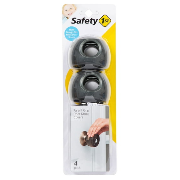Safety 1ˢᵗ Parent Grip Door Knob Covers, Charcoal