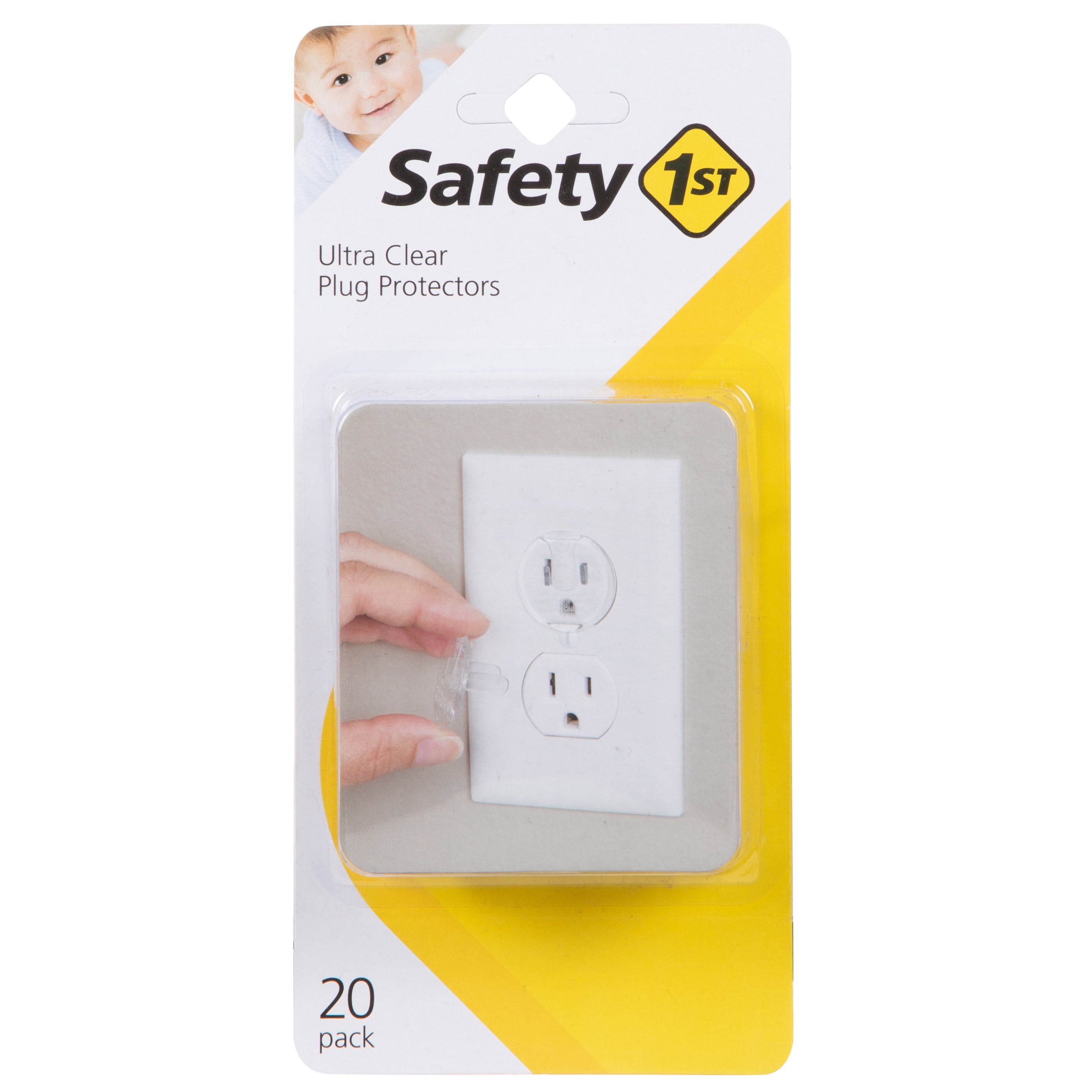 Outlet Cord Cover- Sliding Door Electrical Socket Protector- For  Childproofing Safety & Prevents Unplugging- Deep Wall Receptacle Box by  Edison Supply 