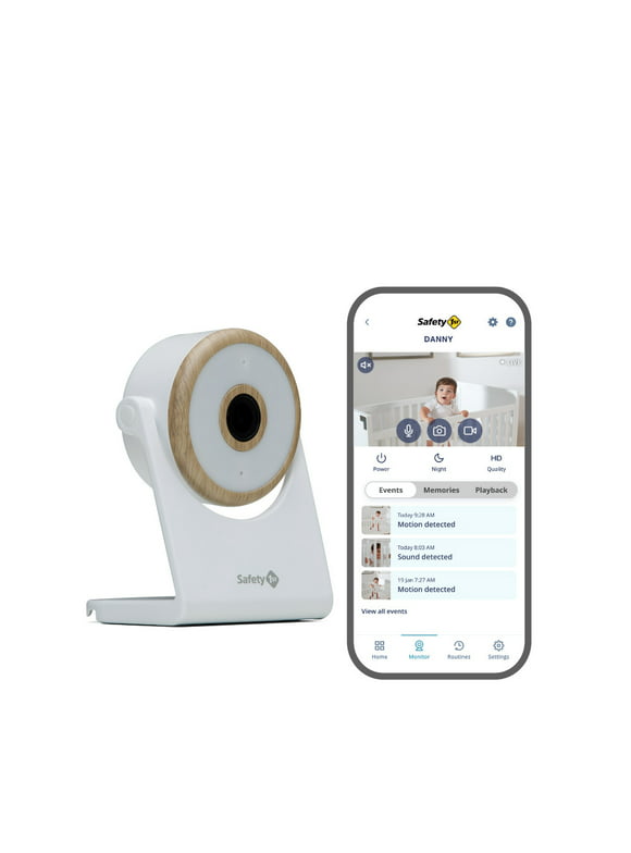 Safety 1ˢᵗ WiFi Baby Monitor, Natural with White