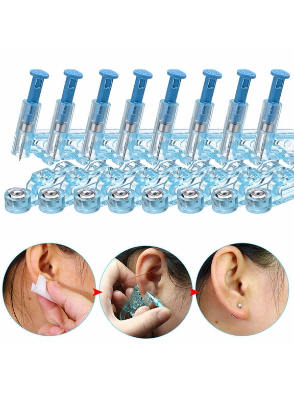 10X Disposable Ear Studs Piercing Gun Ear Stud Unit Piercer Tool Kit