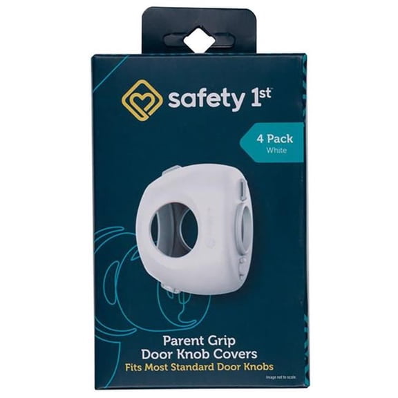 Safety 1St 5022887 White Plastic Door Knob Covers - Pack of 4 - Pack of 6